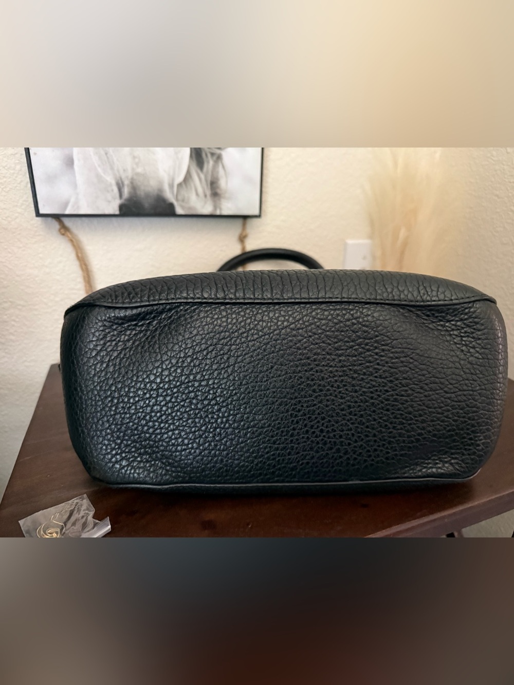 Burberry Black Pebbled orchard Leather Satchel - Picture 3 of 8